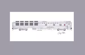 Coche privado Hollywood Beach AAPRCO 11""x17"" estampado enmarañado firmado por Andy Fletcher - Imagen 1 de 1