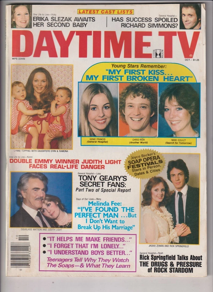 Daytime TV  Genie Francis  Jackie Zeman Rick Springfield Oct 1981  111719nonr - Image 1 of 1