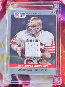JERSEY FUSION JOE MONTANA MVP SUPER BOWL XVI GAME USED SWATCH(36) - Imagen 1 de 1