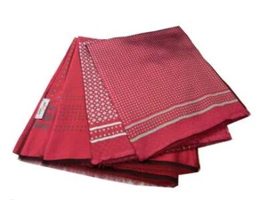 Herren Schal Double Seide Wolle Bordeaux Verschiedene X Verfügbar Made IN Italy - Picture 1 of 21