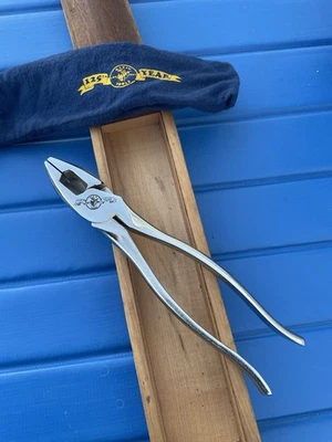 Klein Lineman Pliers 125 Year Anniversary With Custom Made Wooden Box - Image 1 of 4
