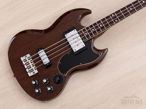1972 Gibson EB-3 Slotted Headstock Vintage Short Scale SG Bass Walnut w/ Case - Picture 1 of 20