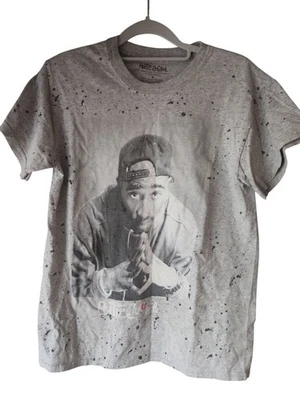 Camiseta 2Pac Tupac Poetic Justice Talla Pequeña Negra Gris Camiseta Moderna Foto 1 de 4