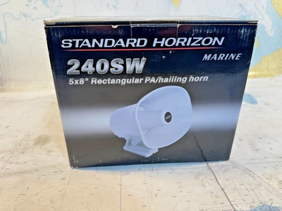 Standard Horizon 240SW 5 x 8 Hailer PA Horn - White - Image 1 of 4