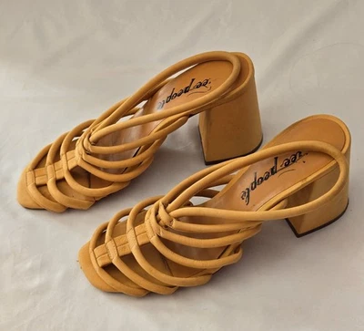 Tacones ceñidos Free People Colette en naranja intenso, talla 9 Foto 1 de 4