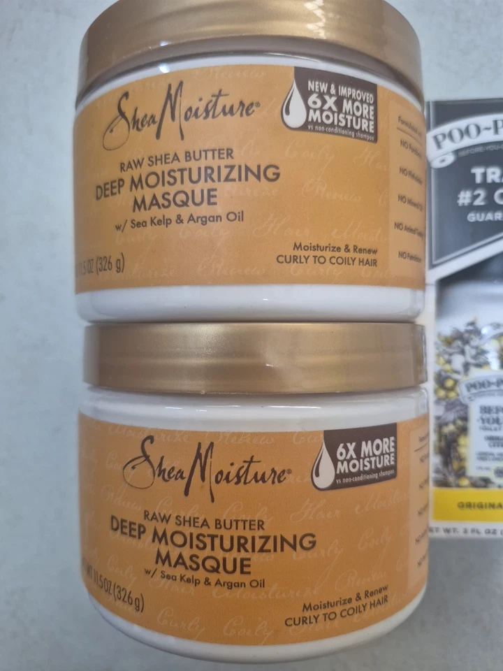 2 Shea Moisture Deep MoisturizingMasque Raw Shea Butter 12 Oz Each  - Image 1 of 1