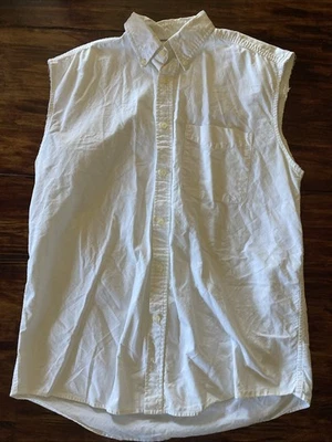 Faded Glory Sleeveless Shirt Men’s M (38/40) White - Image 1 of 4