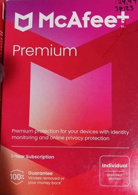 McAfee+ Premium Individual for Unlimited Users Windows/Mac/Android/iOS/ChromeOS - Image 1 of 4