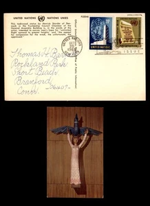 Mayfairstamps United Nations 1965 to Branford CT Statue Postcard aas_84941 - Picture 1 of 2