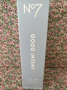 Genuine No7 ❤️ Good Intent Dew Bank Water Cream with Hyaluronic Acid 100ml NEW - Picture 1 of 8