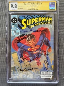 Superman: The Man of Steel #1 X6 Signatures Jurgens, Bogdanove, Breeding, McLeod. - Bild 1 von 2