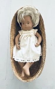 Vintage 12" Sasha Baby Doll 502 Sundress Bonnet Basket/Tag -No Box - Picture 1 of 6