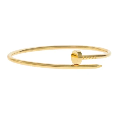 Pulsera Cartier Modelo Pequeño Juste un Clou Usada - Talla 16 Oro Amarillo Foto 1 de 3