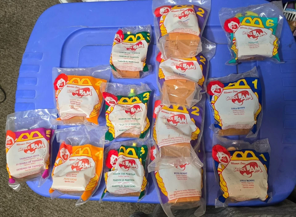 Space Jam Looney Tunes McDonald's 1996 лот из 13 фигурок игрушки Happy Meal - Изображение 1 из 4