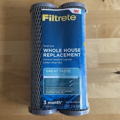 Filtrete 3WH-STDCW-F02 Replacement Water Filters, 2 Count Gray New In Package - Image 1 of 2