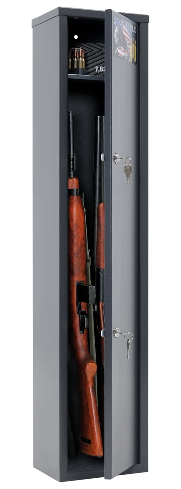 Buffalo 1015 Gun Rifle Shotgun Metal Security Cabinet Safe Storage Case Rack