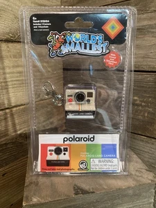 World's Smallest Miniature POLAROID LAND CAMERA Keychain Toy with Sound NIP - Picture 1 of 3
