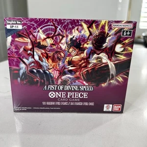One Piece Card Game Booster Box A Fist of Divine Speed Set OP-11 Neu Sealed - Bild 1 von 9