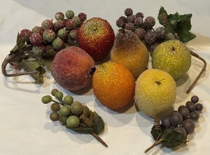 Lotto pezzi vintage finte perline mele frizzanti pera uva melograno frutta - Foto 1 di 22