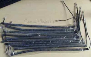 Charcoal Grey BT Versatility V8 V16 BT Inspiration Handset Curly Cord Cable x 10 - Picture 1 of 1