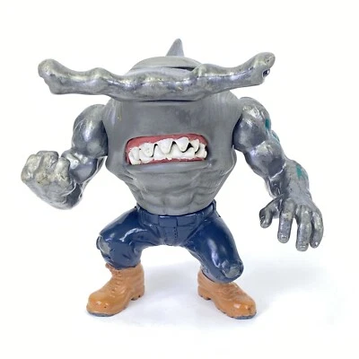 Figura de acción de colección Mattel 1994 Street Sharks “Jab” Hammerhead Shark Foto 1 de 4