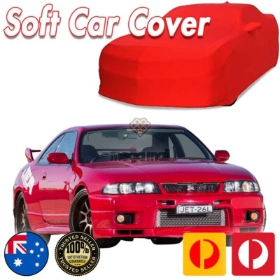 Classic Car Cover Ultra For Nissan Skyline GTR R33 R34 R35 NISMO Red Spandex - Image 1 of 4