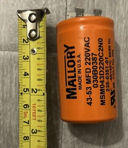 Capacitor Garage Door Opener Liftmaster Chamberlain Stanley Others 43-53 MFD - Picture 1 of 5