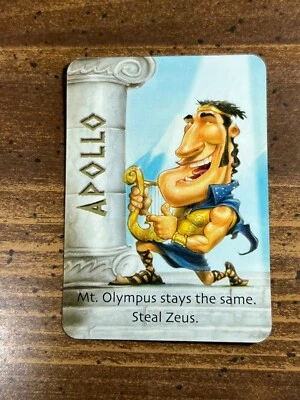 Tarjeta de repuesto ZEUS on the Loose ~ Gamewright™ 2007 ~ APOLLO ~ COMO NUEVA Foto 1 de 2