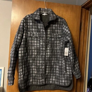 Time And True Quilted Jacket Button Up Women’s XL (16-18) With Pockets - Picture 1 of 6
