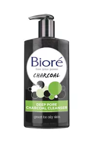 Biore Deep Pore Charcoal Cleanser for Oily Skin 6.77 oz - Picture 1 of 3