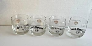 Whiskey Glasses Jack Daniels 1904 Gold Medal Old No 7 Brand Set of 4 - Picture 1 of 8