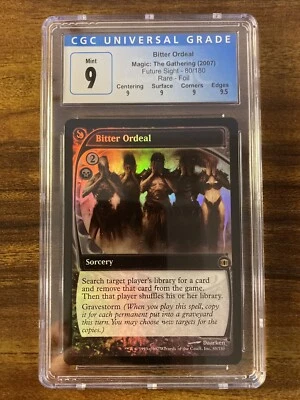 MTG✨BITTER ORDEAL FOIL✨Future Sight CGC Quad 9’s+ MINT RARE Sorcery DAARKEN Art - Image 1 of 4