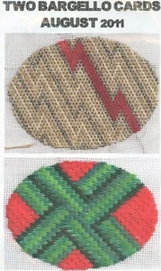 Napa Needlepoint dos tarjetas o huevos de Bargello agosto 2011 gráficos y lienzos de Bargello - Imagen 1 de 1