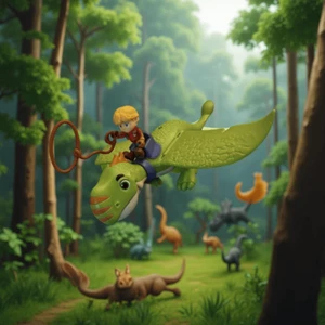 Dino Ranch Dino Soar John Miguel Tango Bliss Rancher Figuras Dinosaurios FUNCIONA - Imagen 1 de 11