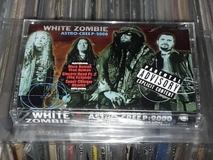 WHITE ZOMBIE ASTRO-CREEP 2000 CASSETTE USA HYPE STICKER SEALED ROB ZOMBIE METAL - Picture 1 of 4