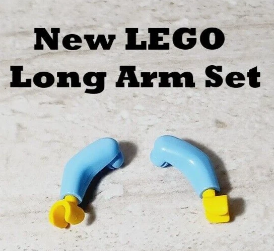 New LEGO Long Arms with Hands Light Blue NBA Compression Sleeves LONG ARM OF LAW - Image 1 of 1