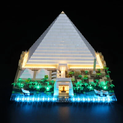 LED Light Kit for LEGOs Great Pyramid of Giza Architecture 21058 - Image 1 of 4
