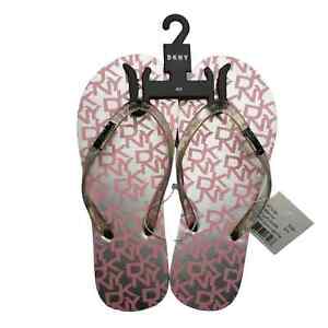 Girls Pink Flip Flop Sandals by DKNY Zoey New