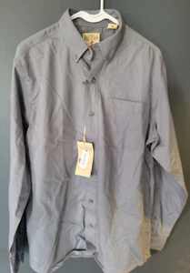 RedHead Easy-Care Long-Sleeve Button-Up Shirt Men's Size M - Sedona Gray - Picture 1 of 5
