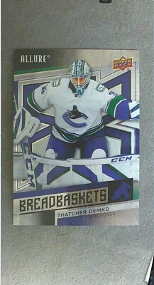 2021-22 Upper Deck Allure Breadbaskets #20 Thatcher Demko Canucks - Image 1 of 2