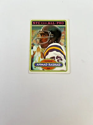 AHMAD RASHAD MINNESOTA VIKINGS 1980 TOPPS NFL FOOYBALL CARD #467 - Image 1 of 2