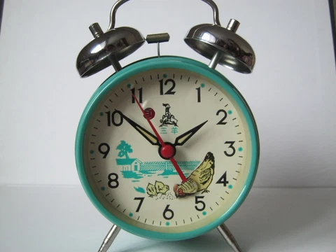 Vintage Animated Chicken China Alarm Clock Cover