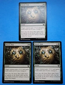 3x Witch's Web Innistrad Crimson Vow 2021 Mtg Card Instant Green Forest 227 - Picture 1 of 4