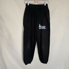Mixed Motion Joggers Sweatpants Small S Black W24" L29" Sports Jersey Printed