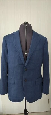 Suitsupply Mens Casual 2 Button Blazer Jacket Pure Wool Blue EU 52 UK 42 READ DE - Photo 1/4