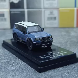 PARA 1/64 For Toyota Land Cruiser 250 Prado 2024 Blue Diecast Car Toy Collection - Picture 1 of 5