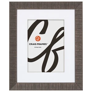 Craig Frames 1" Linear Tarnished Bronze Picture Frame With a Single Mat - Picture 1 of 10
