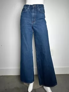 Pantalones de mezclilla Slvrlake tiro alto pierna ancha azul talla 25 Eva - Imagen 1 de 4