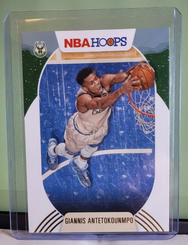 Giannis Antetokounmpo Base Winter NBA Hoops 2020-21 Panini Hoops Basketball #166 - Image 1 of 1