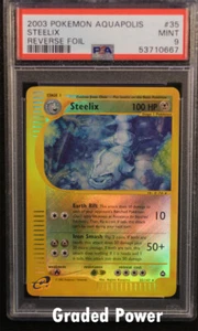 Aquapolis Reverse Holo Steelix PSA 9 HOLO INVERSO (0667) 35/147 Pokémon - Imagen 1 de 1